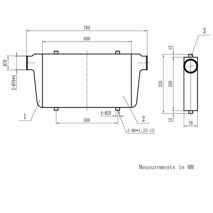 Pulsar Turbos Universal Performance Intercooler