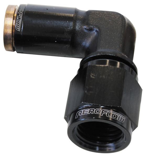 Aeroflow 04Blk 4An Female 90 Degree To 1 4 AF123-04-04BLK