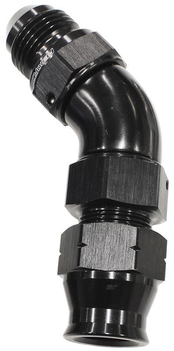 Aeroflow 1 4 Hard Line To 4An 45 Deg AF128-04BLK