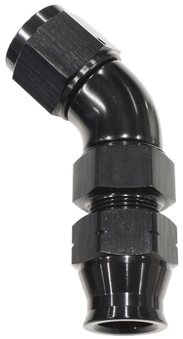 Aeroflow 1 4 Tube 45 Deg Female 4An AF129-04BLK