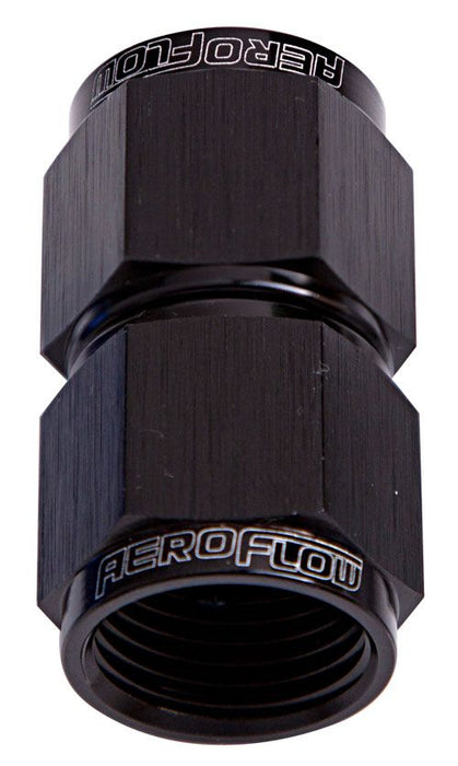 Aeroflow Straight Female Flare 12An AF131-12BLK