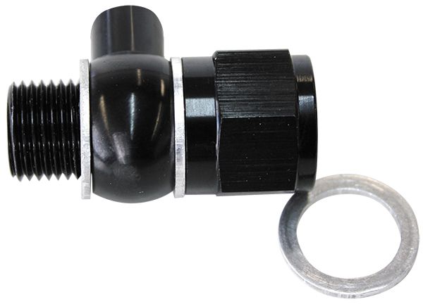 Aeroflow 02Blk Ls Chevy Oil Pressure Adapter AF166-05-02BLK