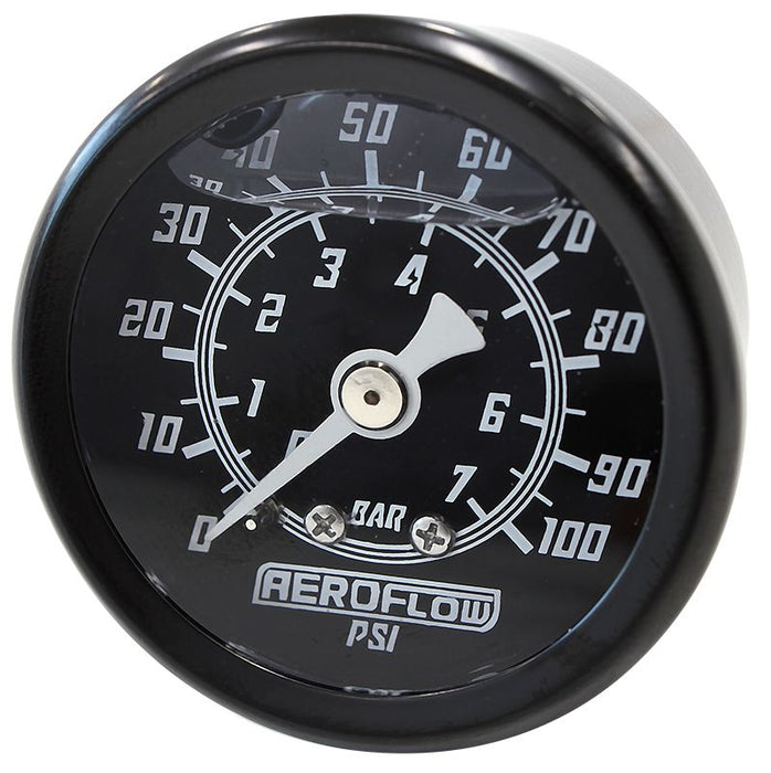 Aeroflow 1 1 2 0 100 Psi Liq Fil Gauge AF30-2201