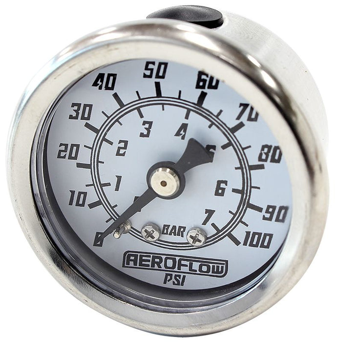 Aeroflow 1 1 2 0 100 Psi Pressure Gauge AF30-2207