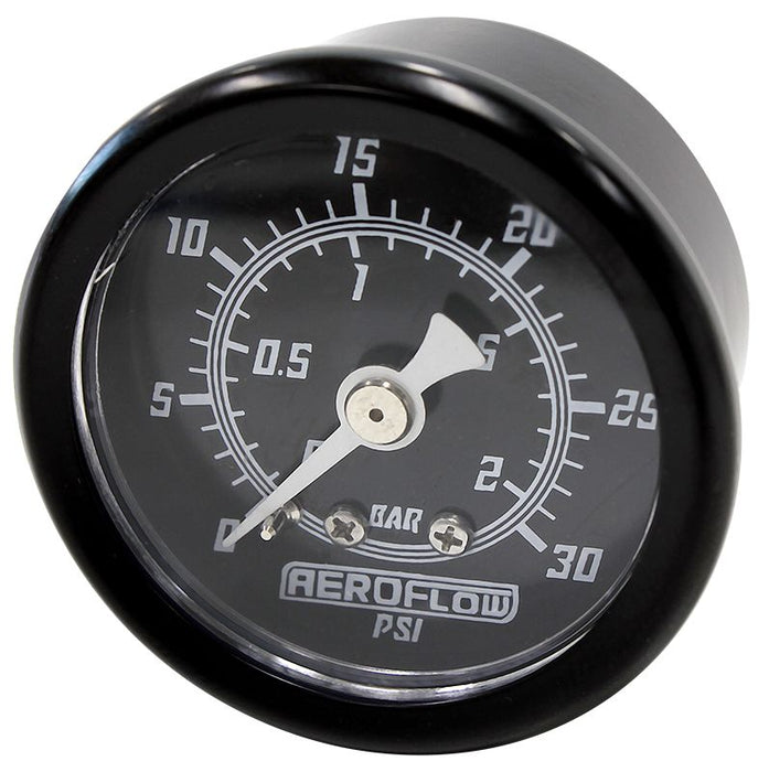 Aeroflow 1 1 2 0 30 Psi Press Gauge AF30-2210