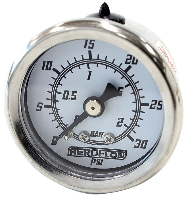 Aeroflow 1 1 2 0 30 Psi Pressure Gauge AF30-2211