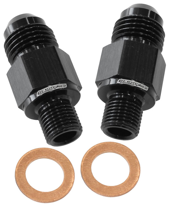 Aeroflow C4 Trans Fitting 8 X 1 8 27 AF395-08BLK