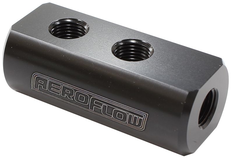 Aeroflow 04Blk Compact Distribution Block AF456-01-04BLK