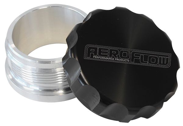 Aeroflow 1 Alum Weld Bung And Cap AF460-16BLK