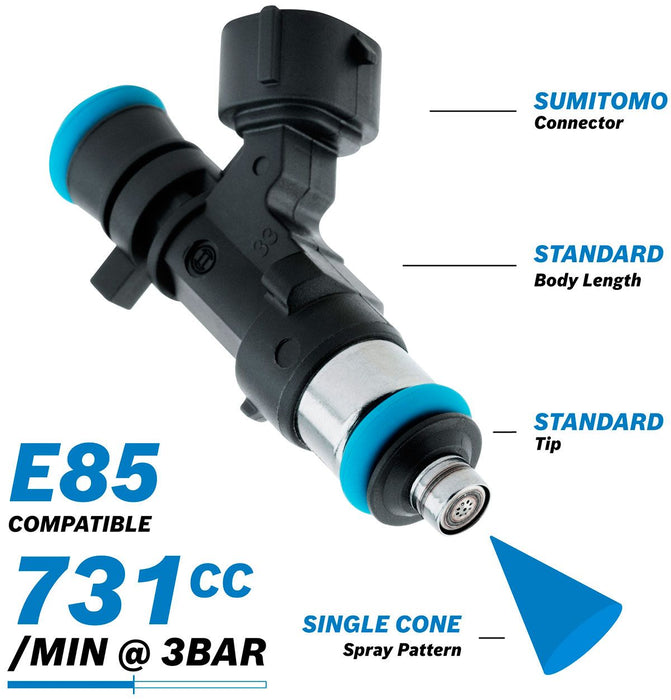 Aeroflow Bosch 731Cc Fuel Injector AF49-1906