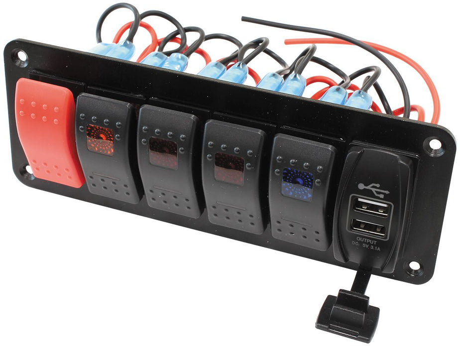 Aeroflow Switch Panel 2X W Usb Start AF49-8000