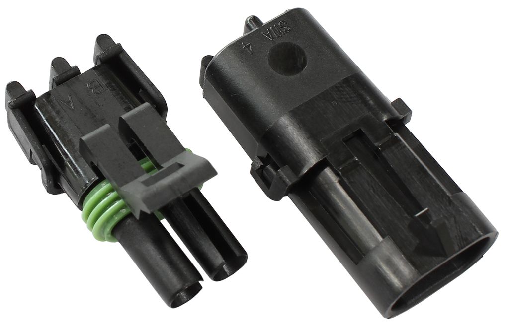 Aeroflow Weatherpack 2 Pin Connector AF49-8502