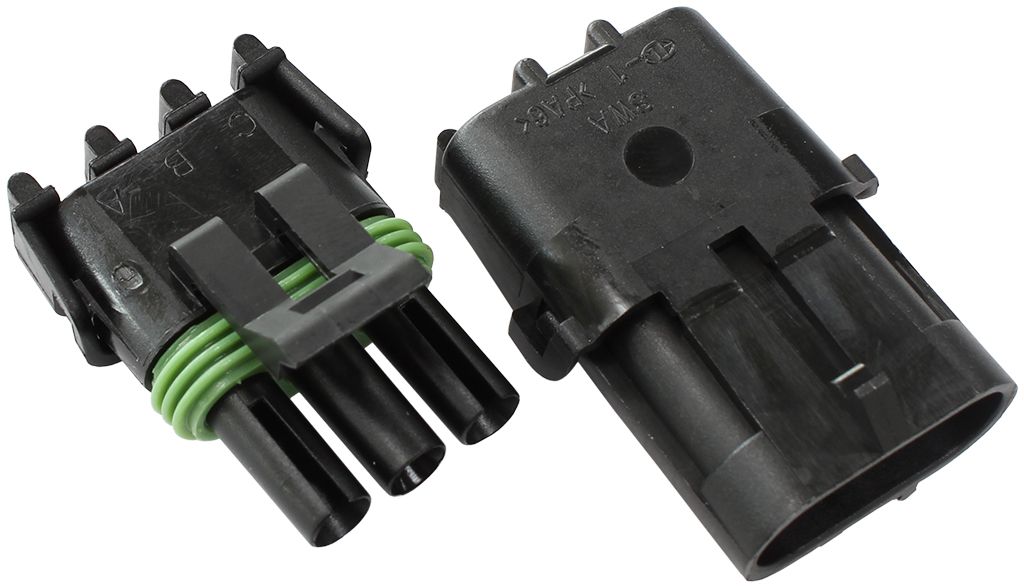 Aeroflow Weatherpack 3 Pin Connector AF49-8503