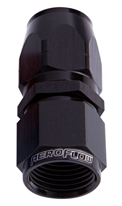 Aeroflow Alloy Straight Hose End 16An AF501-16BLK