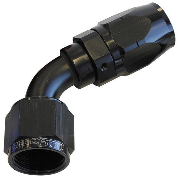 Aeroflow Alloy 60 Deg Hose End 10An AF508-10BLK