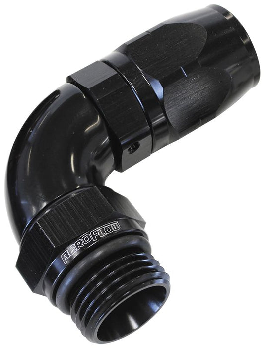 Aeroflow 10Blk Male Hose End 10Orb To 10Hose AF549-10-10BLK