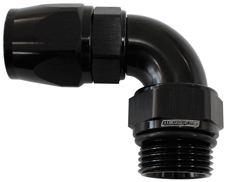 Aeroflow 10Dblk Male End 10Orb To 10An Telfon AF583-10-10DBLK