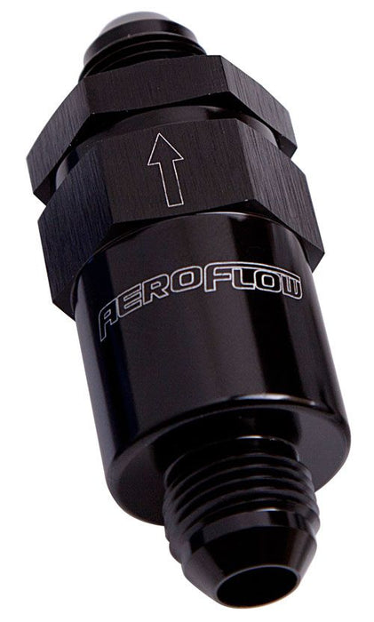 Aeroflow Billet Fuel Filter 6An AF609-06BLK