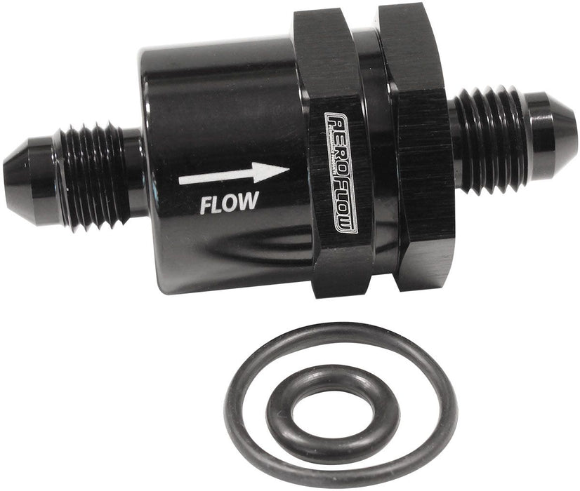 Aeroflow Check Valve Inline 4An AF612-04BLK