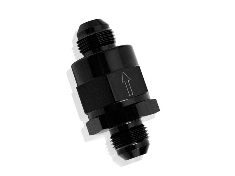 Aeroflow Check Valve Inline 6An AF612-06BLK