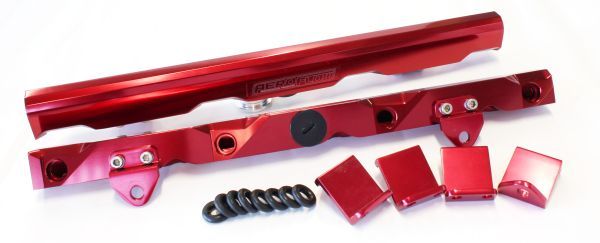 Aeroflow Ls7 Fuel Rails Red AF64-2007R