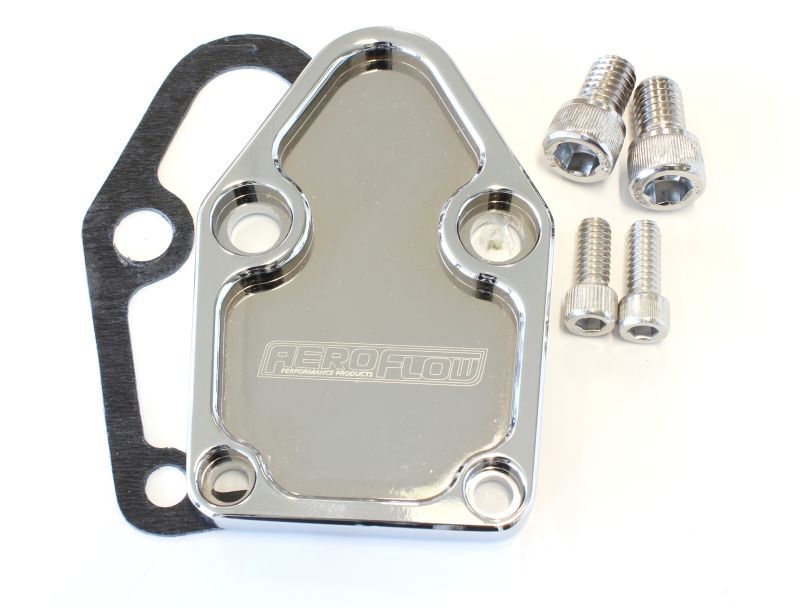 Aeroflow Billet Fuel Pump Block Off AF64-2028C