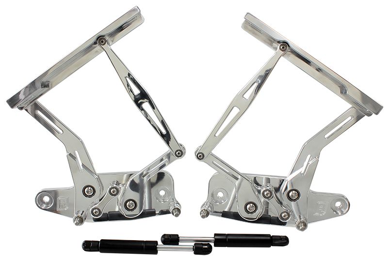 Aeroflow Billet Bonnet Hinge Kit Polish AF64-4129