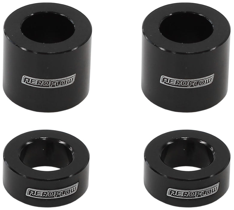 Aeroflow Billet Bolt Spacers M6 Black AF64-4375BLK