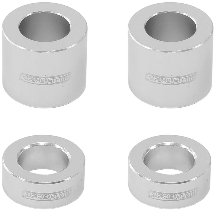 Aeroflow Billet Bolt Spacers M6 Silver AF64-4375