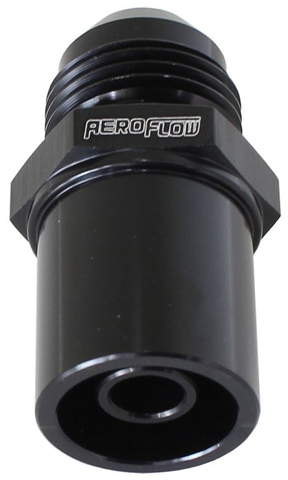 Aeroflow Push In Cover Breather Adapter AF708-08FBLK