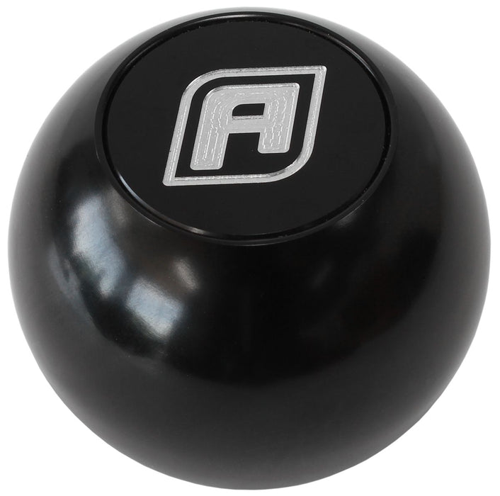 Aeroflow Billet Round Black Gear Knob AF72-9900BLK