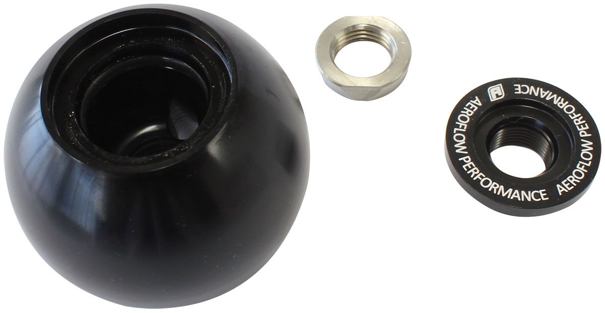 Aeroflow Bare Black Shifter Gear Knob AF72-9905BLK