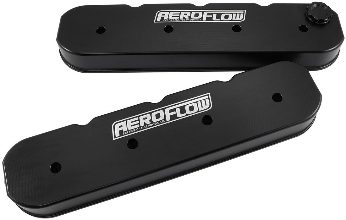 Aeroflow Gm Ls Billet Valve Covers Pair AF77-5010BLK