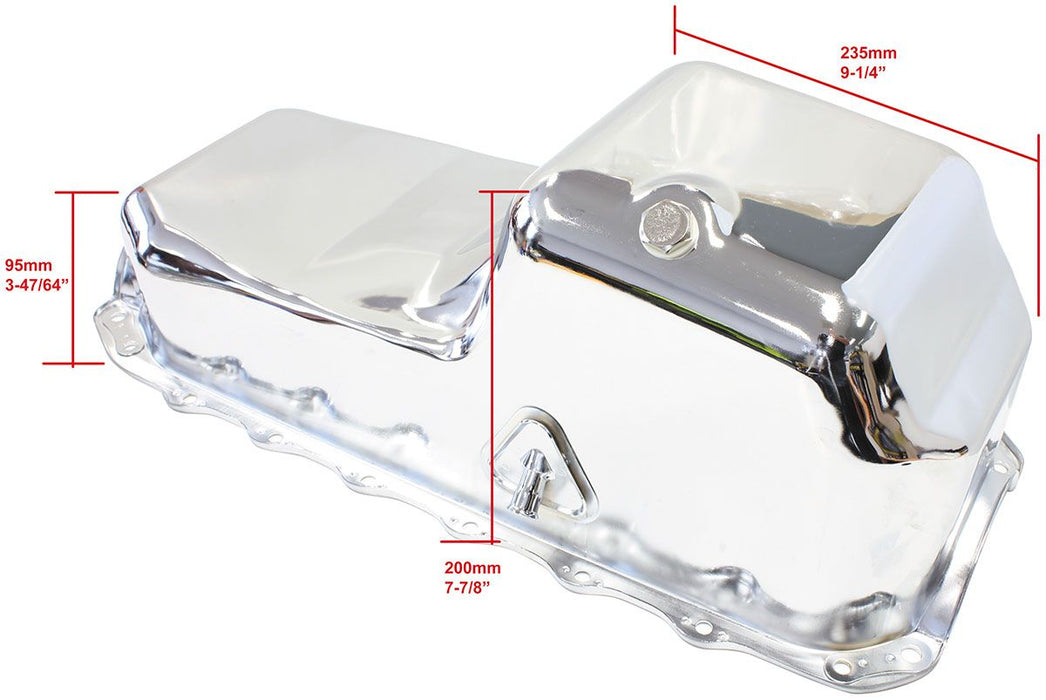 Aeroflow Chrome Holden V8 Oil Pan AF82-7002C