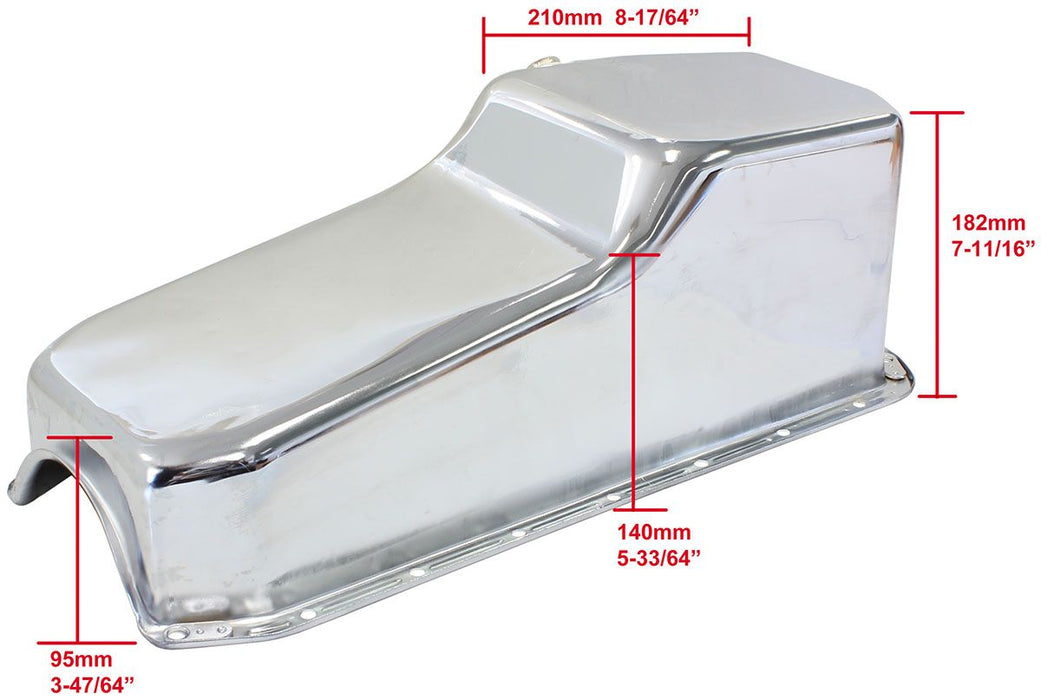 Aeroflow Steel Stock Oil Pan Sbc Chrom AF82-9005C