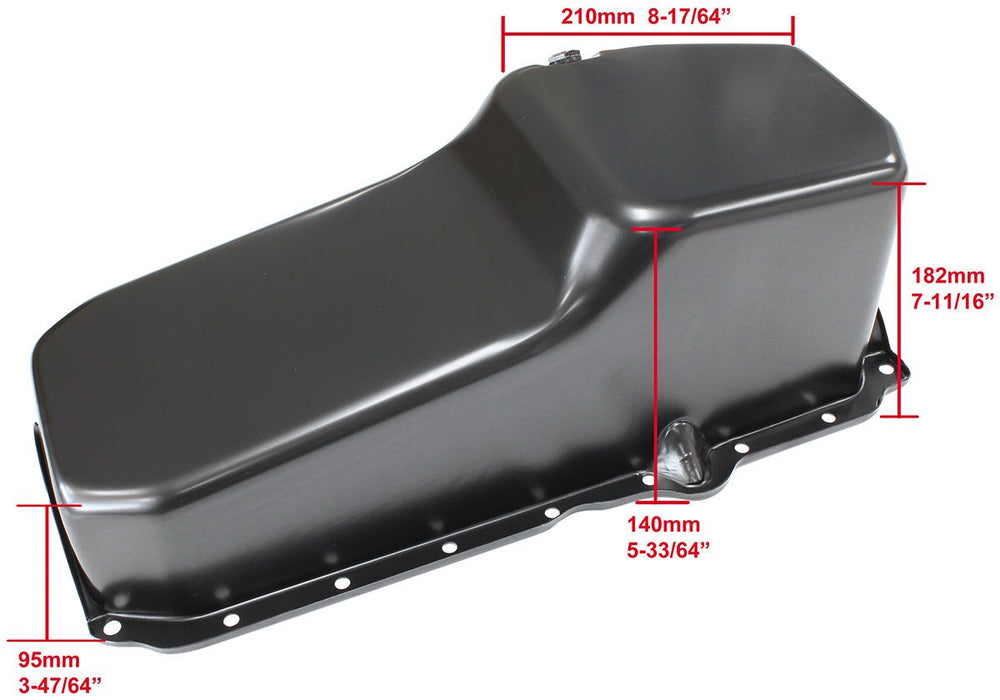 Aeroflow Stock Oil Pan Sbc Late 86 On AF82-9414BLK