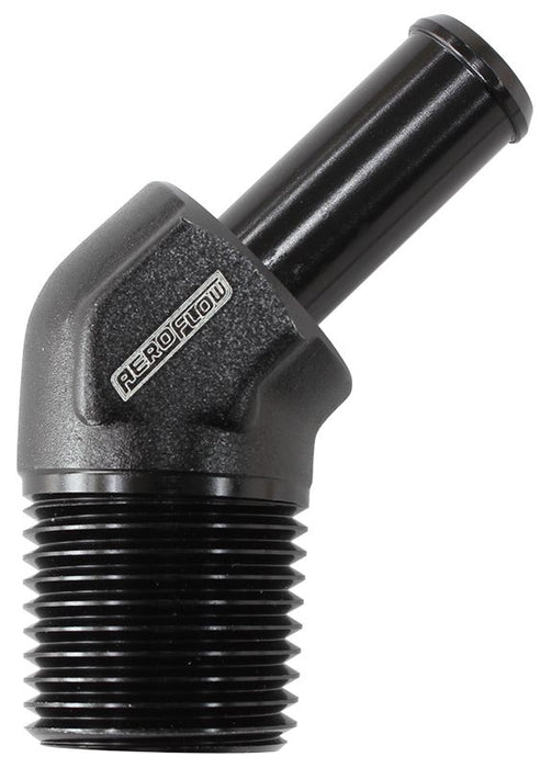 Aeroflow 08Anblk 45 Deg 1 2 Npt To 8 100 450 AF845-08-08ANBLK