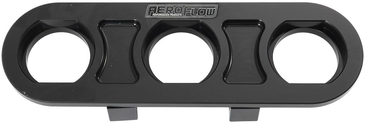 Aeroflow Billet Bulkhead Plate 3 Port AF88-2020BLK