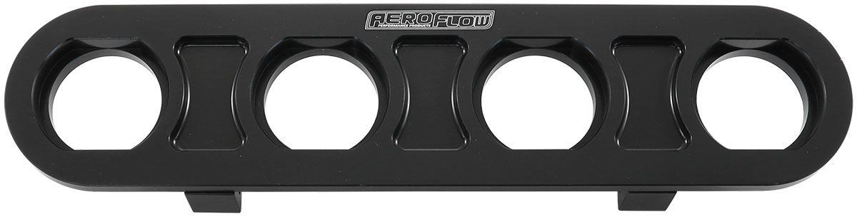 Aeroflow Billet Bulkhead Plate 4 Port AF88-2021BLK