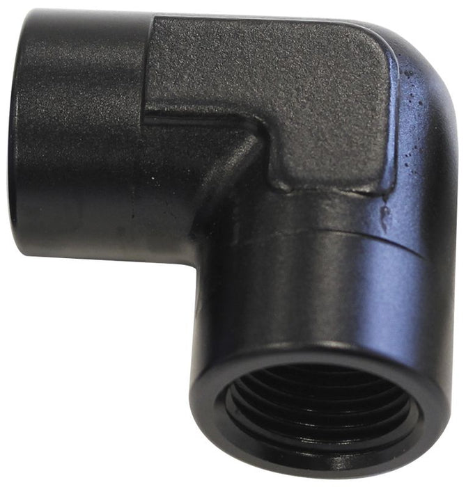 Aeroflow 90 Deg Female Female Elbow 3 AF913-06BLK