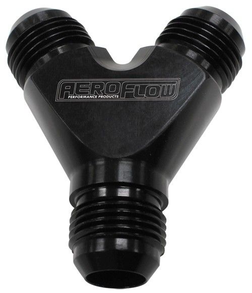 Aeroflow 03Blk Y Block 4An Out 3An In AF930-04-03BLK