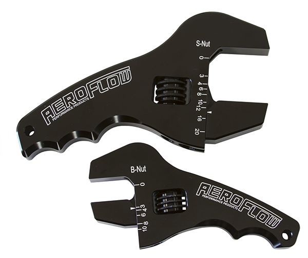 Aeroflow Adjustable Wrench Grip Spanner AF98-2039BLK