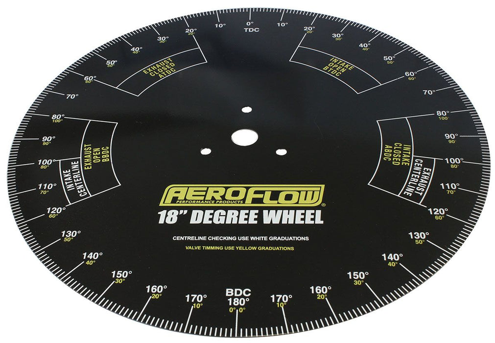 Aeroflow 18 Pro Cam Degree Wheel AF98-2121