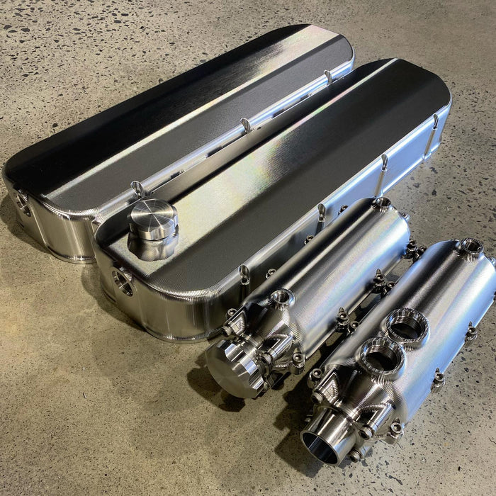 SHAUNS CUSTOM ALLOY BIG BLOCK CHEV VALVE COVER SET