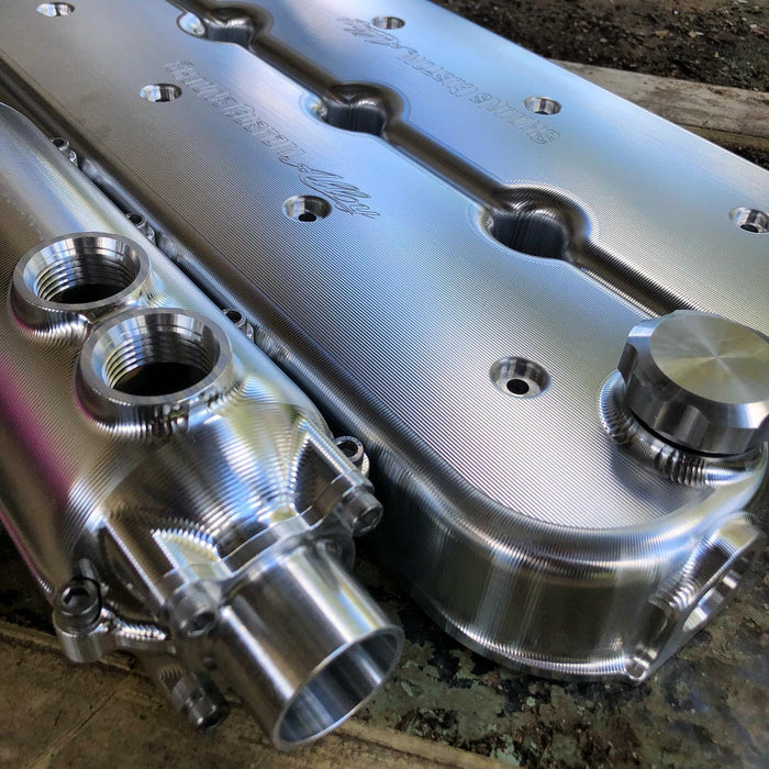 SHAUNS CUSTOM ALLOY LS BILLET VALVE COVER SET