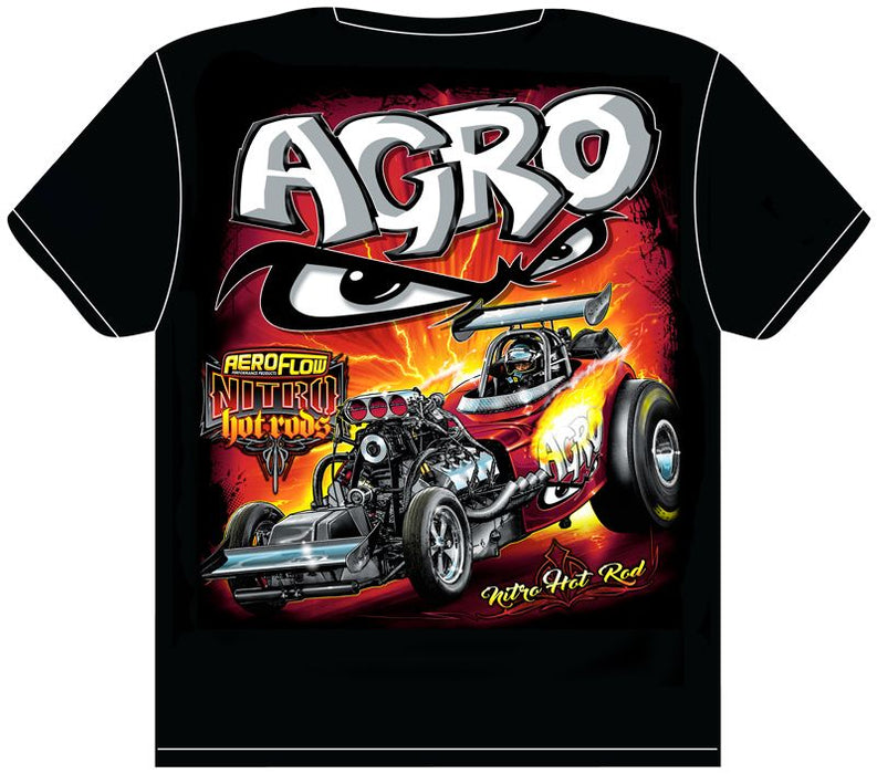 Aeroflow Agro Nitro Hot Rod T Shirt RTAGRO-4T