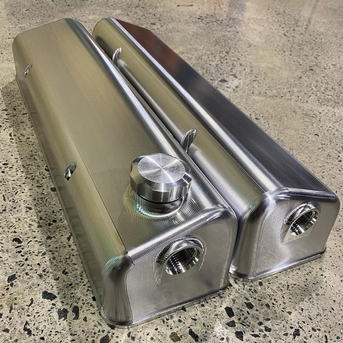 SHAUNS CUSTOM ALLOY SMALL BLOCK CHEV VALVE COVER SET