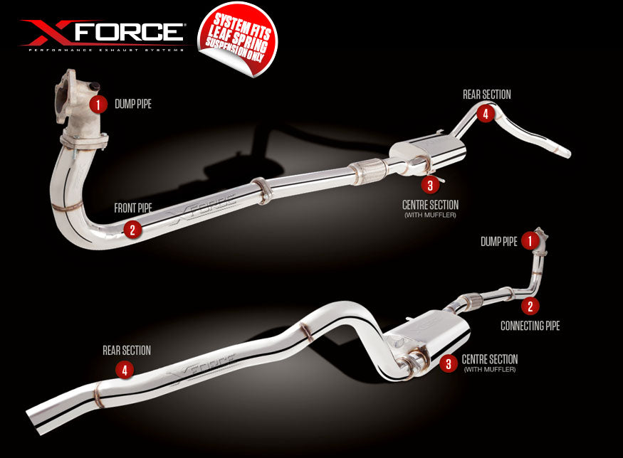 XFORCE 4x4 Exhaust System to suit Nissan Patrol (05/1998 - 02/2012)