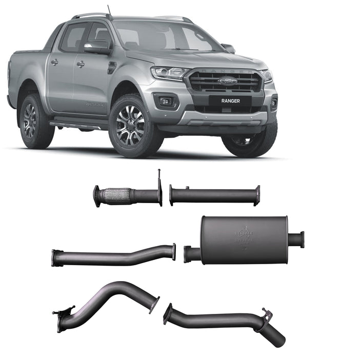 Redback Extreme Duty Exhaust to suit Ford Ranger 2.0L Bi-Turbo (10/2018 - 05/2022)