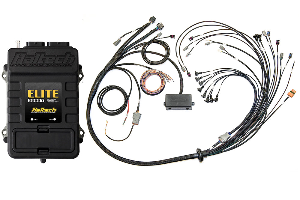 Haltech - Elite 2500 T + V8 Small/Big Block GM, Ford & Chrysler Terminated Harness Kit HT-151315